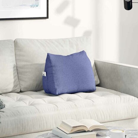 Rugkussen Jeans Blauw 45 x 20 x 35 cm Stof 1