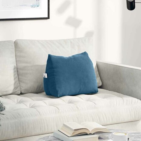 Rugkussen Blauw 45 x 20 x 35 cm Cordstof 1