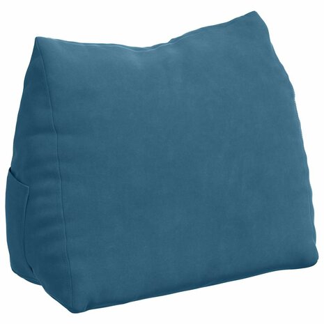 Rugkussen Blauw 45 x 20 x 35 cm Cordstof 2