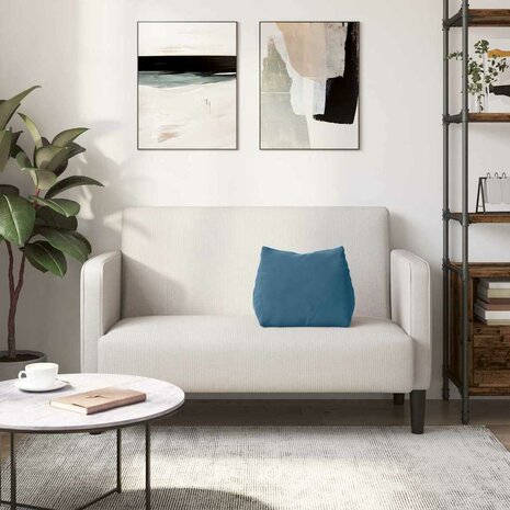Rugkussen Blauw 45 x 20 x 35 cm Cordstof 4