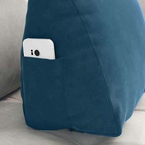 Rugkussen Blauw 45 x 20 x 35 cm Cordstof 5