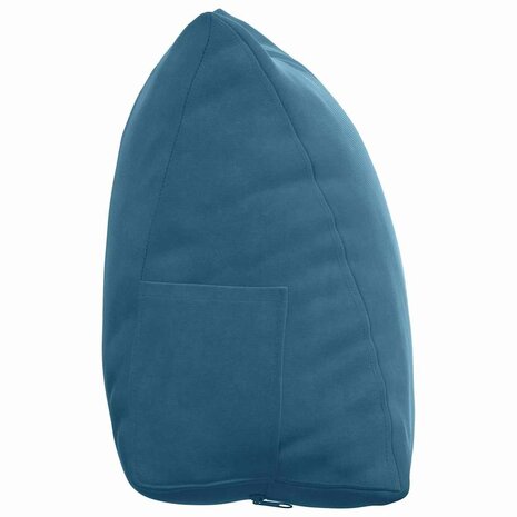Rugkussen Blauw 45 x 20 x 35 cm Cordstof 7