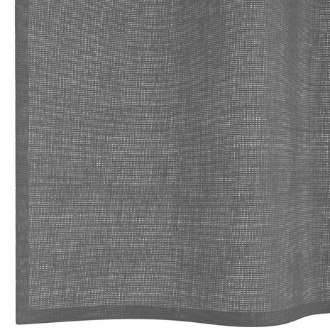 Gordijnen voile met doorvoertules 2 st 140x175 cm donkergrijs 6