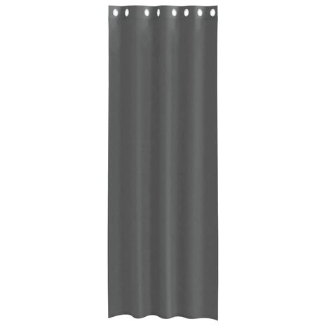 Gordijnen voile met doorvoertules 2 st 140x300 cm donkergrijs 4