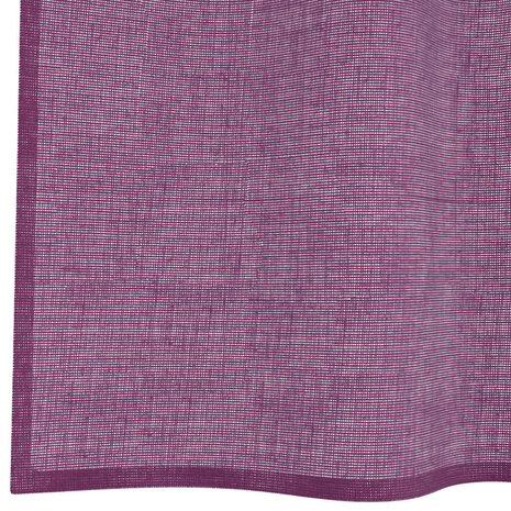 Gordijnen voile met doorvoertules 2 st paars 140x260 cm 6