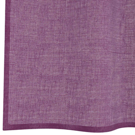 Gordijnen voile met doorvoertules 2 st 140x300 cm paars 6