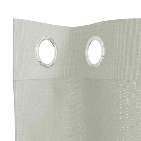 Gordijnen voile met doorvoertules 2 st 140x245 cm lichtgrijs 5