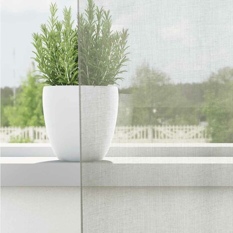 Gordijnen voile met doorvoertules 2 st 140x260 cm lichtgrijs 3