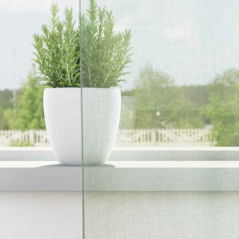 Gordijnen voile met roedezakken 2 st lichtgrijs 3