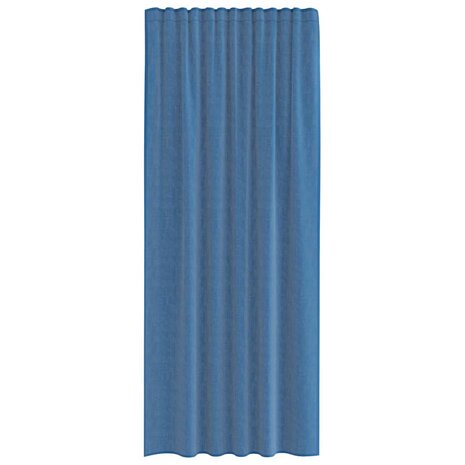 Gordijnen voile met roedezakken 2 st koningsblauw 4