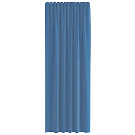 Gordijnen voile met roedezakken 2 st koningsblauw 4