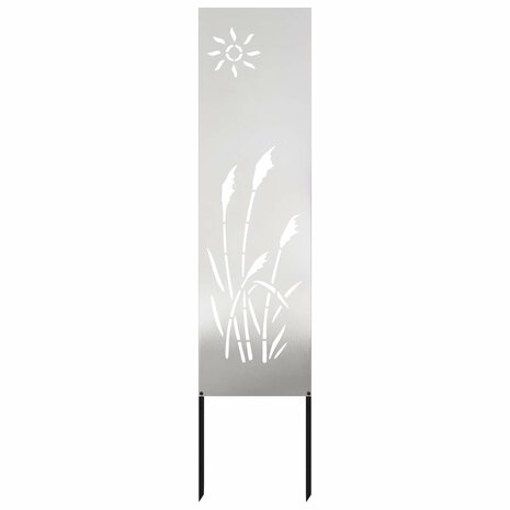 Privacyscherm Fretwerk Zilver 32 x 140 cm Roestvrij staal 1