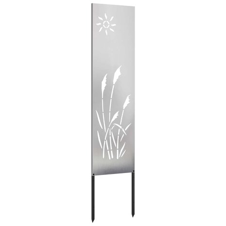 Privacyscherm Fretwerk Zilver 32 x 140 cm Roestvrij staal 2