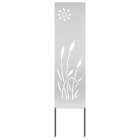 Privacyscherm Zilver 32 x 140 cm Gegalvaniseerd staal 1