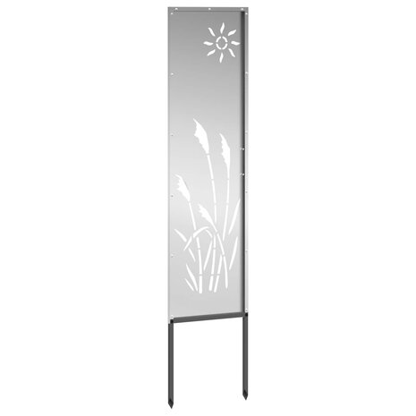 Privacyscherm Zilver 32 x 140 cm Gegalvaniseerd staal 3