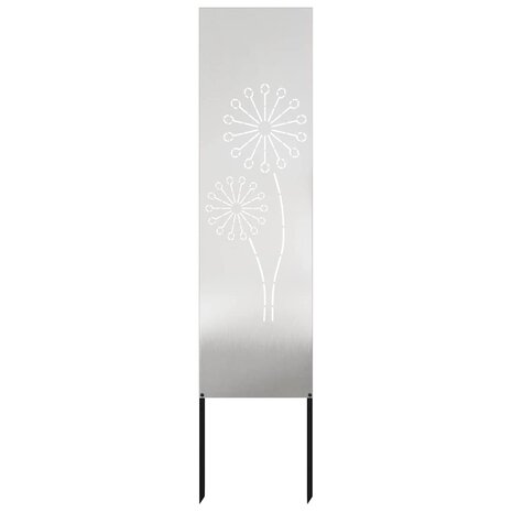 Privacyscherm Fretwerk Zilver 32 x 140 cm Roestvrij staal 2