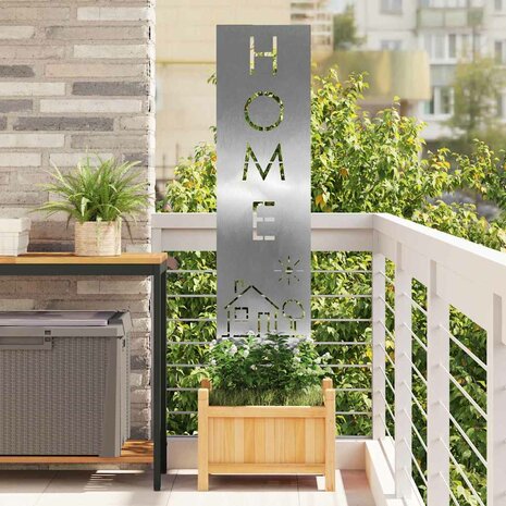 Privacyscherm Fretwerk Zilver 32 x 140 cm Roestvrij staal 1