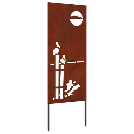 Privacyscherm Fretwerk Roestig 50 x 140 cm Cortenstaal 2