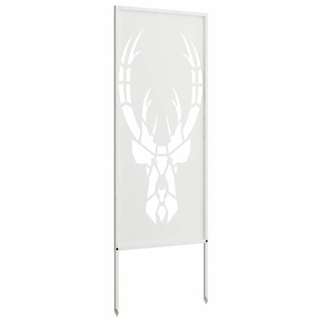 Privacyscherm Wit 50 x 140 cm Koudgewalst staal 5