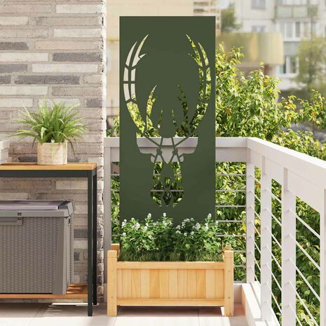 Privacyscherm Olijfgroen 50 x 140 cm Koudgewalst staal 1