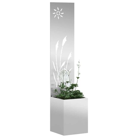 Privacyscherm Zilver 32 x 140 cm Gegalvaniseerd staal 3