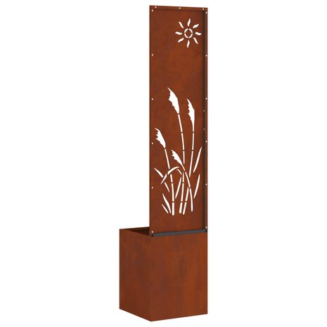 Privacyscherm Fretwerk Roestig 32 x 140 cm Cortenstaal 7