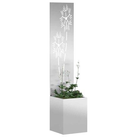 Privacyscherm Zilver 32 x 140 cm Gegalvaniseerd staal 3