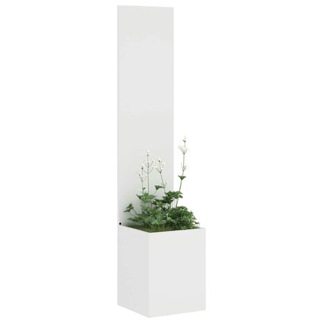 Privacyscherm Fretwerk Wit 32 x 140 cm Koudgewalst staal 3