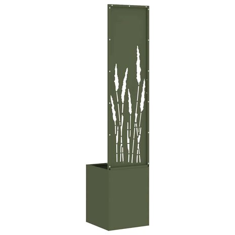 Privacyscherm Olijfgroen 32 x 140 cm Koudgewalst staal 7