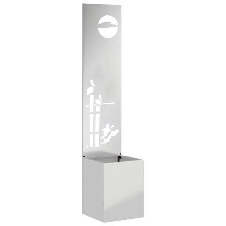 Privacyscherm Zilver 32 x 140 cm Gegalvaniseerd staal 2