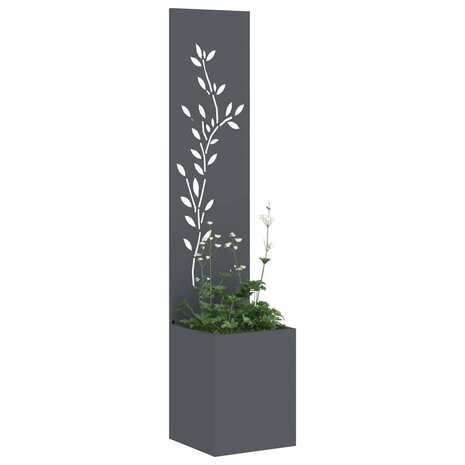 Privacyscherm Bloemen Antraciet 32 x 32 x 150 cm 3