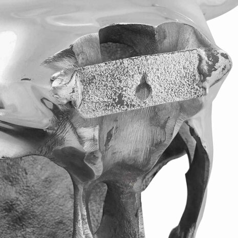 Bullschedel Zilver 34 x 13 x 53 cm Aluminium 7