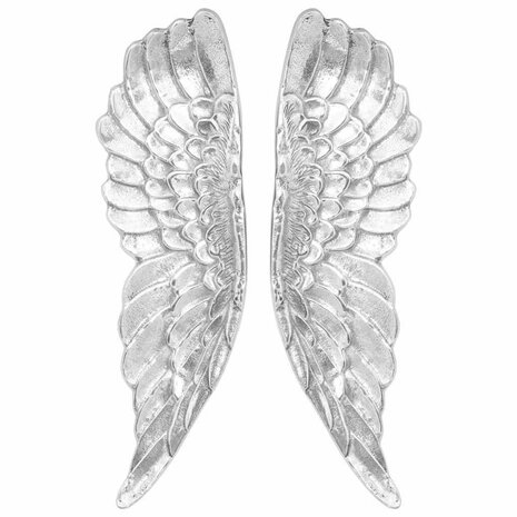 Vleugels Beeldhouwwerk Zilver 31 x 5 x 91 cm Aluminium 3