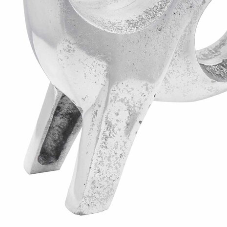 Stierensculptuur Zilver 22 x 9.5 x 34 cm Aluminium 6