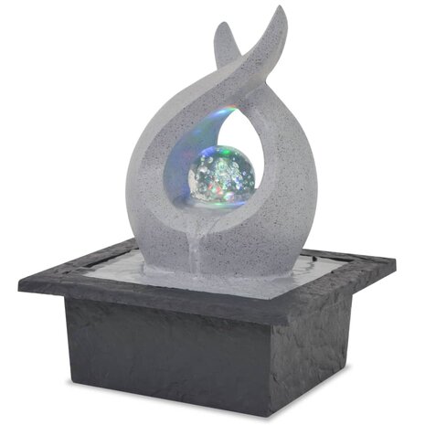 Kamerfontein met LED-verlichting polyresin 1