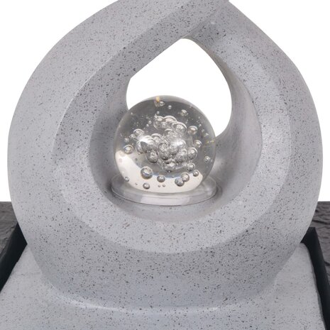 Kamerfontein met LED-verlichting polyresin 4