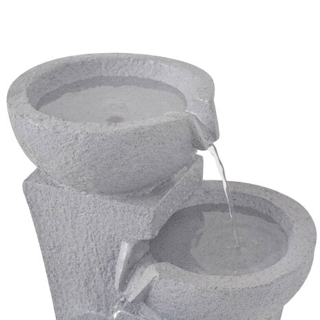 Kamerfontein met LED-verlichting polyresin 4
