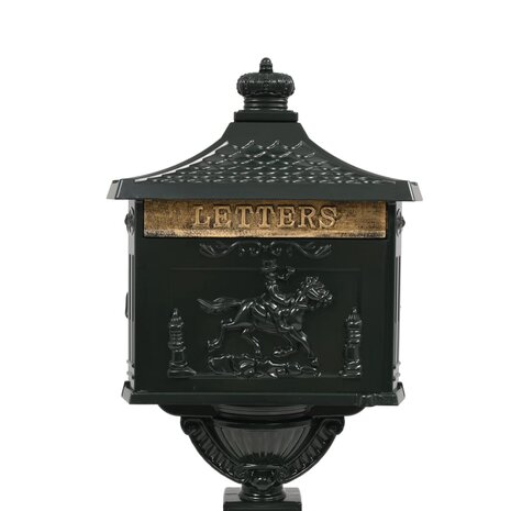 Staande brievenbus vintage stijl roestbestendig aluminium groen 4