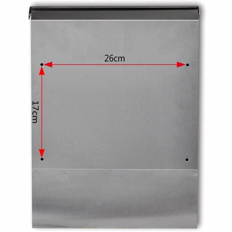 Brievenbus roestvrij staal 5