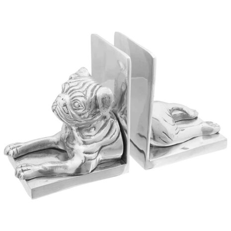 Boekensteunen 2 pcs Zilver 12 x 15 x 18 cm Aluminium 3