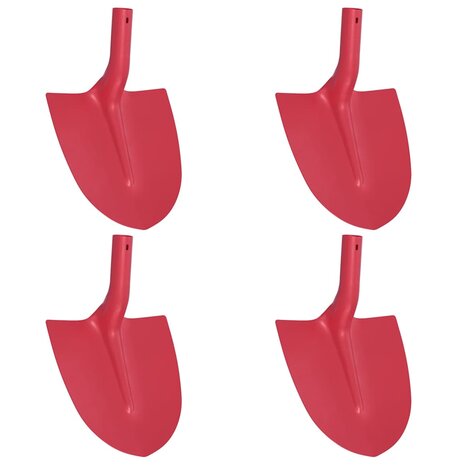 Schepblad 4 pcs Rood 39,5 x 27,5 cm Gepoedercoat staal 2