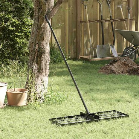 Tuinhark Zwart 75 x 25 x 200 cm Gepoedercoat staal 1