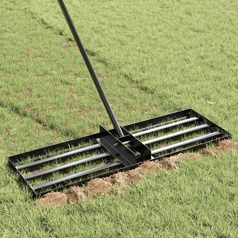 Tuinhark Zwart 75 x 25 x 200 cm Gepoedercoat staal 3