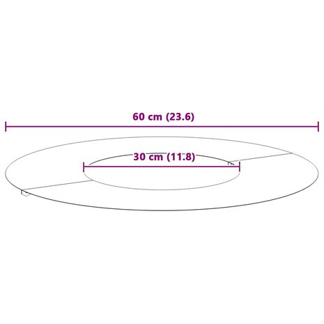 Boomring Wit &Oslash;30 / 60 cm Staal 9