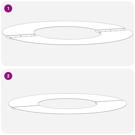 Boomring Bruin &Oslash;30 / 60 cm Cortenstaal 9