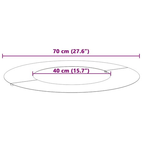 Boomring Olijf Groen &Oslash;40 / 70 cm Koudgewalst staal 9