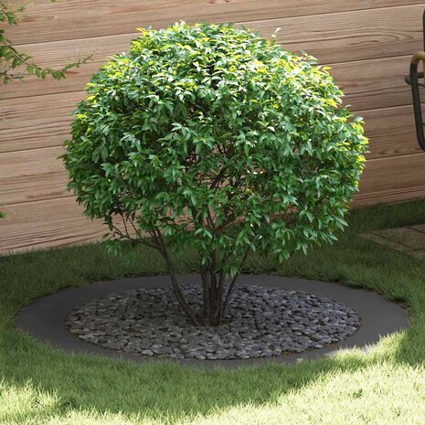 Boomringen 5 pcs Zwart &Oslash;90 / 120 cm Staal 1