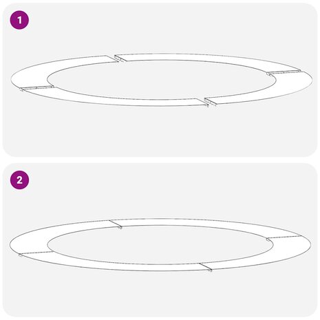 Boomring Wit &Oslash;90 / 120 cm Staal 7