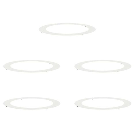Boomringen 5 pcs Wit &Oslash;90 / 120 cm Staal 2