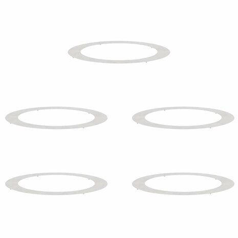 Boomringen 5 pcs Zilver &Oslash;90 / 120 cm 2